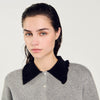 Cropped Coatigan Grey