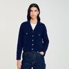Knit Coatigan Blue