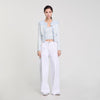 Sky Blue Striped cardigan