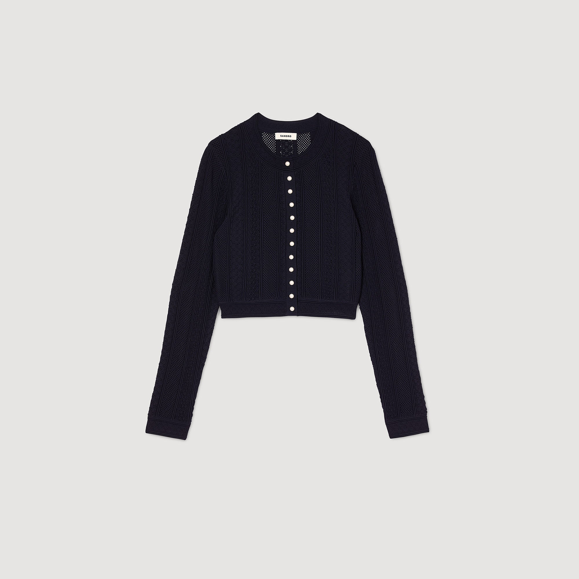 Divin Knit Cardigan Navy Blue