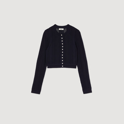 Divin Knit Cardigan Navy Blue
