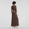 Lisane Cropped rhinestone cardigan Brown