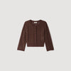 Lisane Cropped rhinestone cardigan Brown