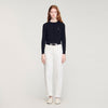 Tim Padded Round Neck Cropped Cardigan Black
