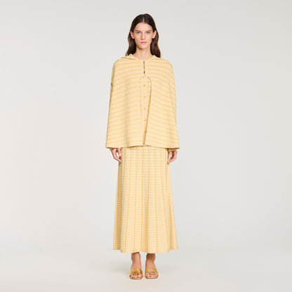 Dianora Strass Knit Cape Gold