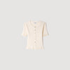 Area  Knit Cardigan Ecru