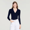 Gabriele Cardigan With Lace Panel Black