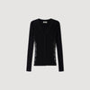 Gabriele Cardigan With Lace Panel Black