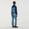 Christopher Jacket-effect cardigan Navy Blue