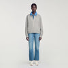 Hayden 2-in-1 zip cardigan Grey