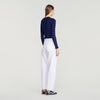 Areanne Striped knit cardigan Navy / Purple