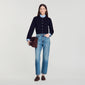 Anthony Two-tone origami collar cardigan Navy Blue