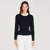 Aspen Victorian collar cardigan Black