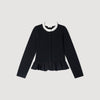 Aspen Victorian collar cardigan Black