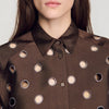 Jupiter Rhinestone Shirt Brown