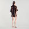 Jupiter Rhinestone Shirt Brown