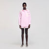 Confetti Striped Rhinestone Shirt Pink