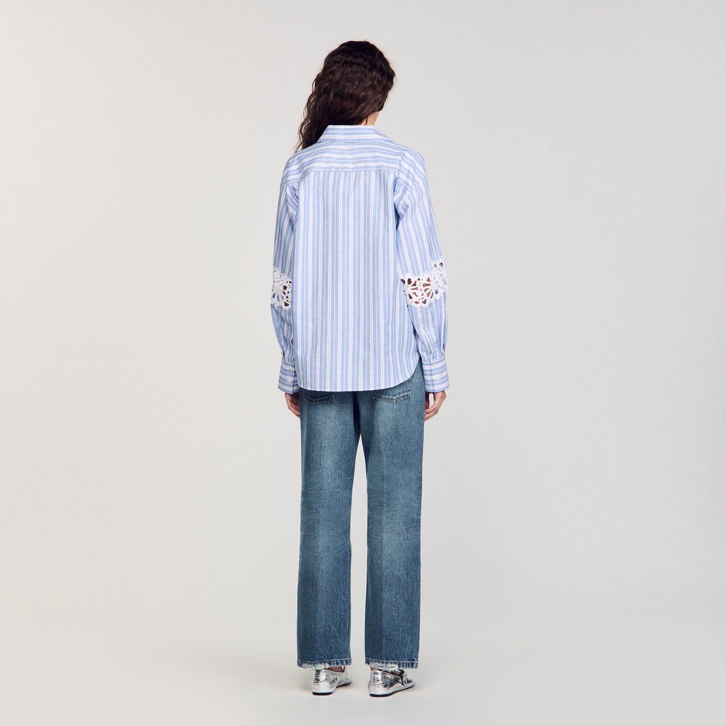 Ortal Striped Shirt Blu / White