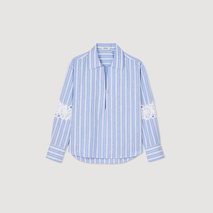 Ortal Striped Shirt Blu / White