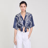 Orla Bandana Print Shirt Blu / White