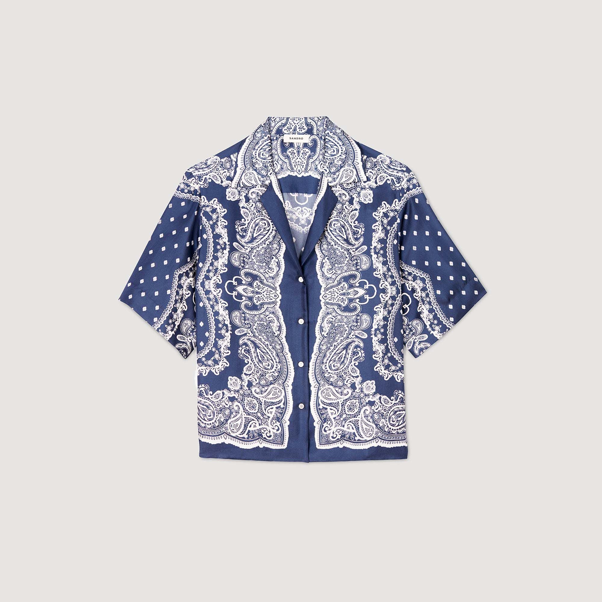 Orla Bandana Print Shirt Blu / White