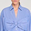 Noeline Oversized Bow Shirt Blu / White