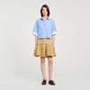 Rosita Oversized Check Shirt Ciel / Blanc