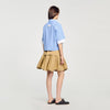 Rosita Oversized Check Shirt Ciel / Blanc