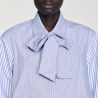 Isilys Striped tie shirt Blu / White
