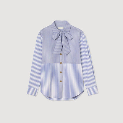 Isilys Striped tie shirt Blu / White