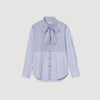 Isilys Striped tie shirt Blu / White