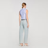 Margot Ruffled Striped Shirt Bleu / Marine