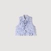 Margot Ruffled Striped Shirt Bleu / Marine
