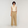 Marielle Cropped Shirt With Lace Details Ecru