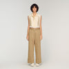 Marielle Cropped Shirt With Lace Details Ecru