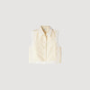 Marielle Cropped Shirt With Lace Details Ecru