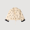 Odyssae Cropped Floral Embroidered Shirt Vanilla
