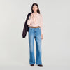Miraluna Striped tie-neck shirt Light Pink