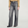 Low-Waisted Straight-Leg Jeans Grey