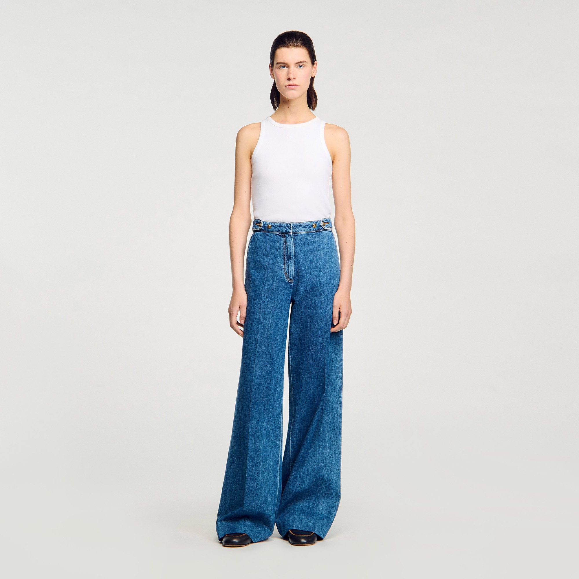 Wide Leg Jeans Blue Jean