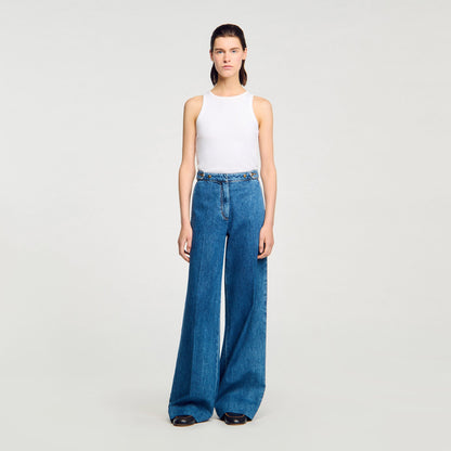 Wide Leg Jeans Blue Jean