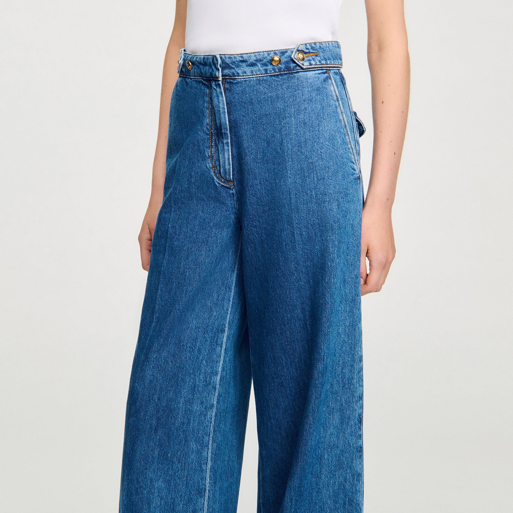 ●Sienne● Original Con Denim Pants Mid Blue S3FPT01D Lucky Brand Women's Mid Rise Sienna Boyfriend Jean, Azure