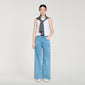Calix Faded Straight-Leg Rhinestone Jeans Blue Jean