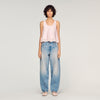 Jaden Faded Barrel Jeans Blue Jean