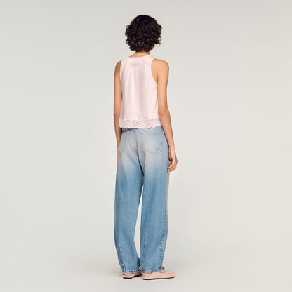 Jaden Faded Barrel Jeans Blue Jean