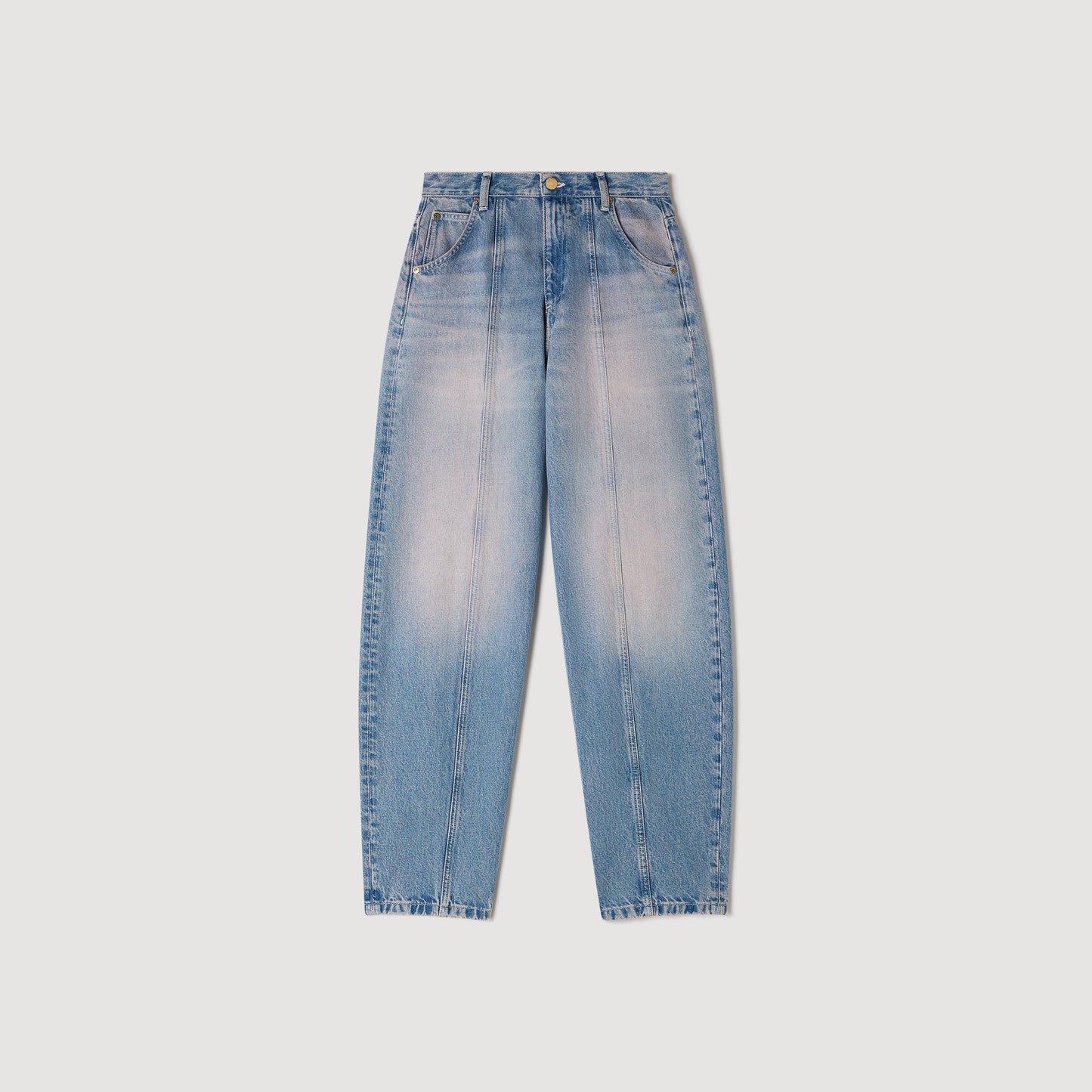 Jaden Faded Barrel Jeans Blue Jean