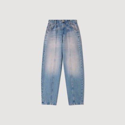 Jaden Faded Barrel Jeans Blue Jean