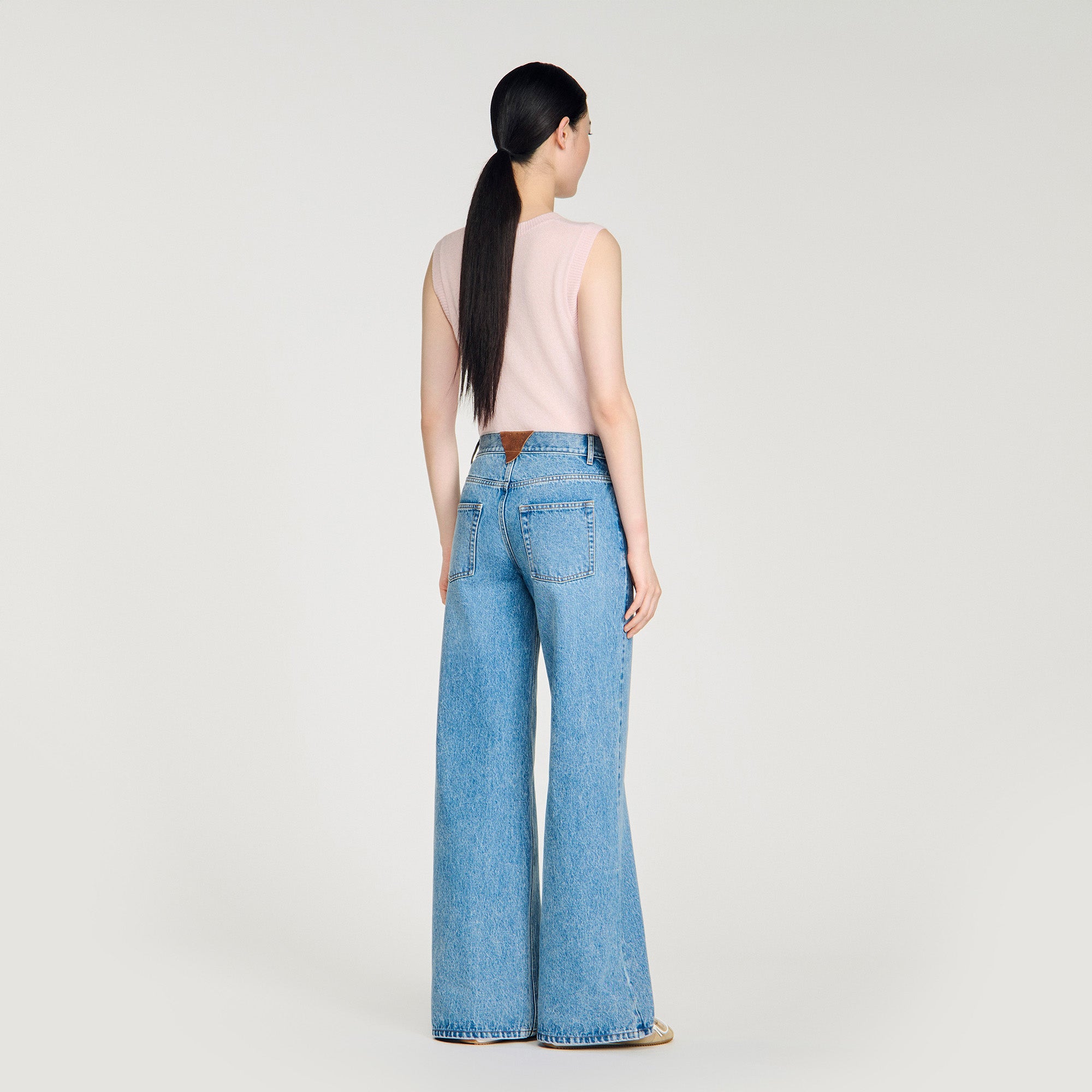 Samuel Faded Wide Straight-Leg Jeans Blue Jean