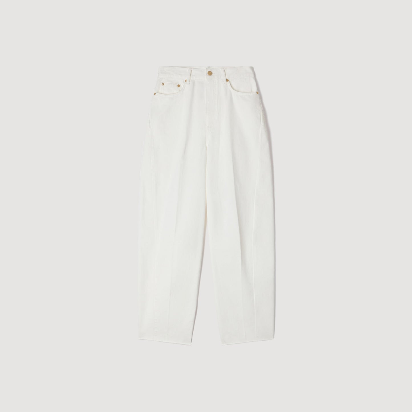 Ethan Barrel Jeans White