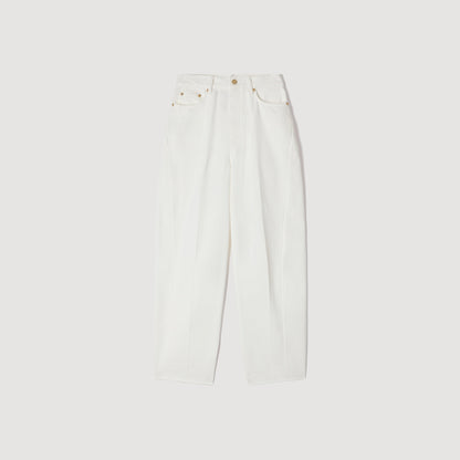 Ethan Barrel Jeans White